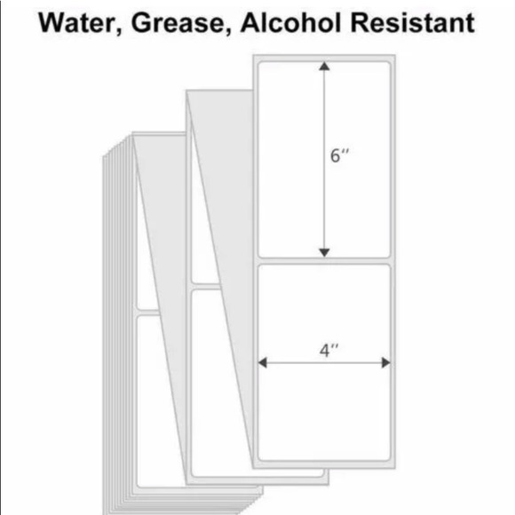 6,000 UPS BRAND PLAIN 4x6 zebra etc  standard ups labels Thermal shipping  4x6 - Picture 7 of 11